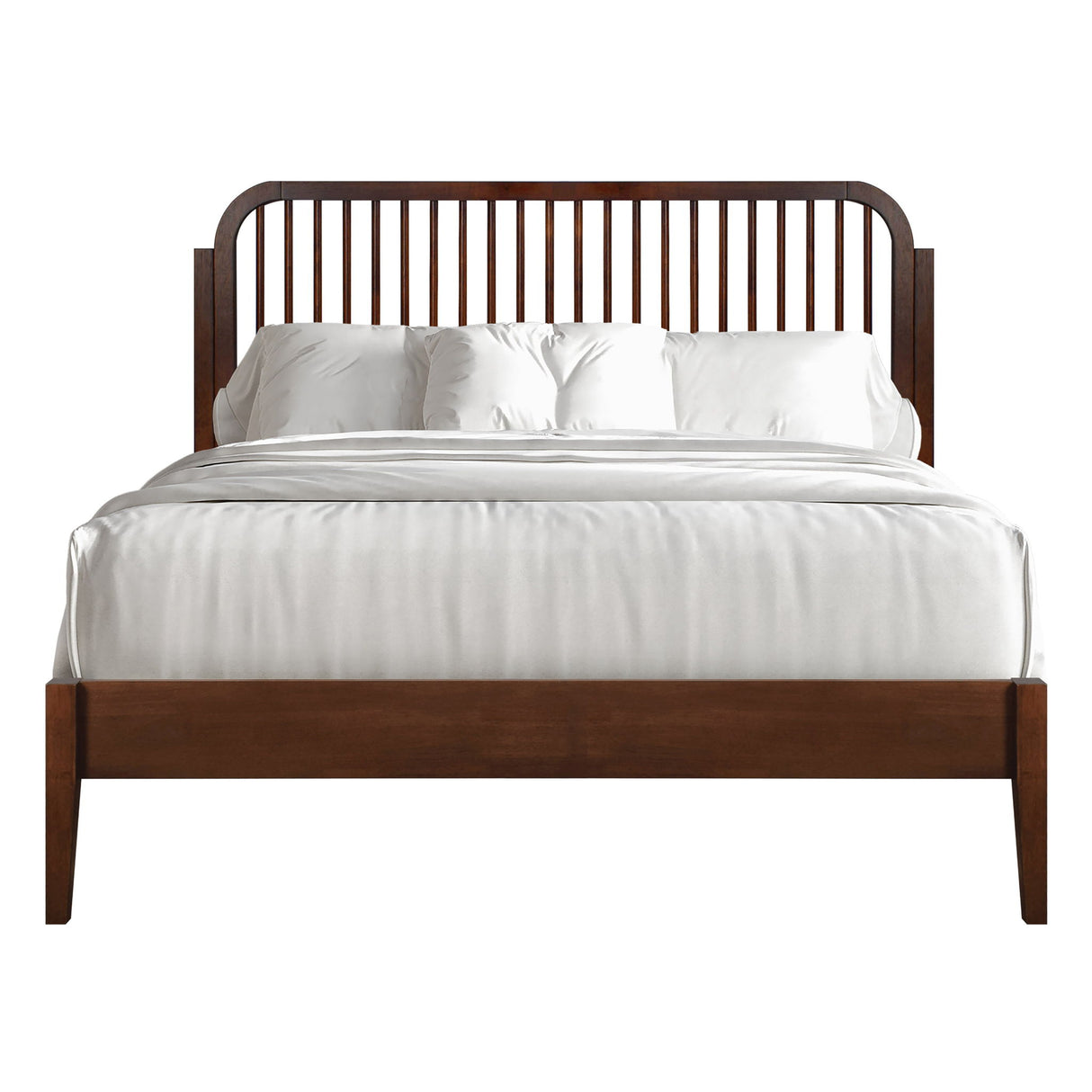 Cama Queen Soma - 5/0 con Husillo - Nogal