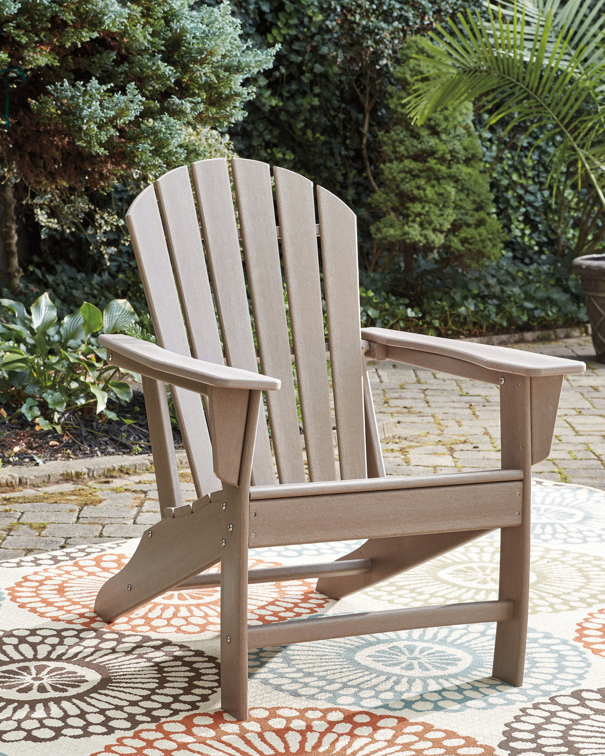 Sundown Treasure - 2 Pc. - Adirondack Chair And Ottoman - Driftwood