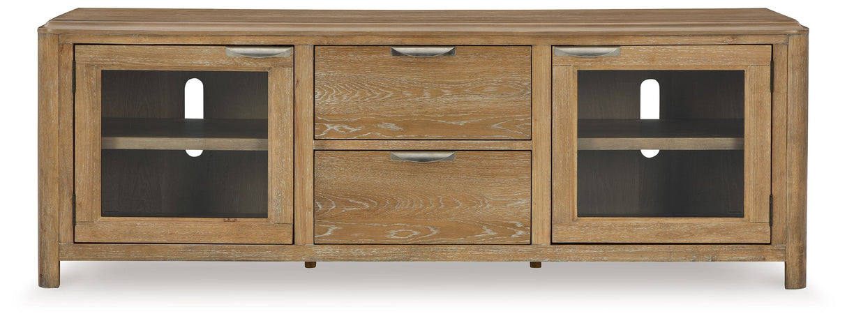 Rencott - Mueble de TV extragrande - Marrón claro