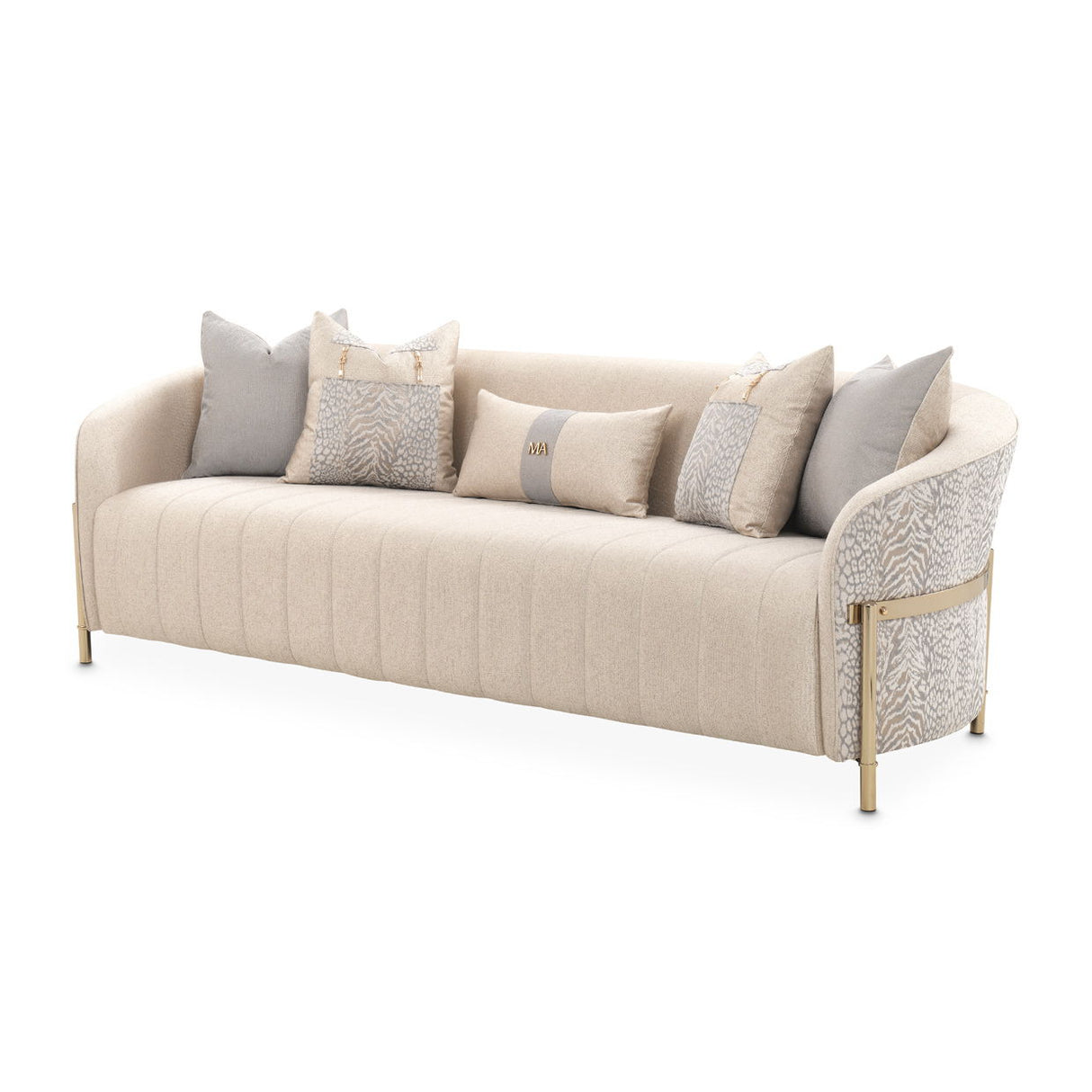 Lisbon - Sofa - Opal / Gold