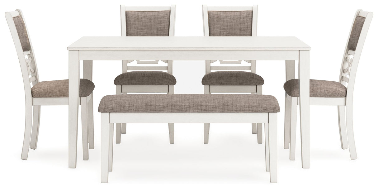 Erinberg - Dining Room Table Set (Set of 6) - Antique White