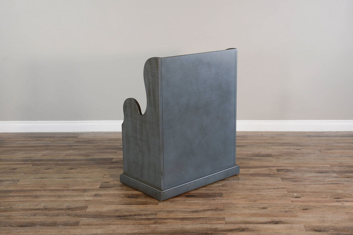 Manor House - Hall Seat - Blue / Dark Brown