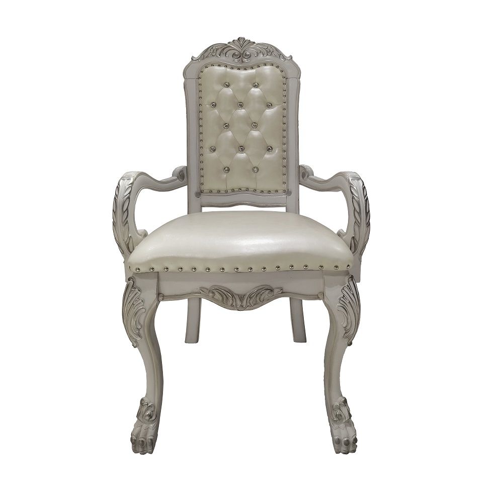 Dresden - Sillón (Set de 2) - Acabado en PU y Blanco Hueso