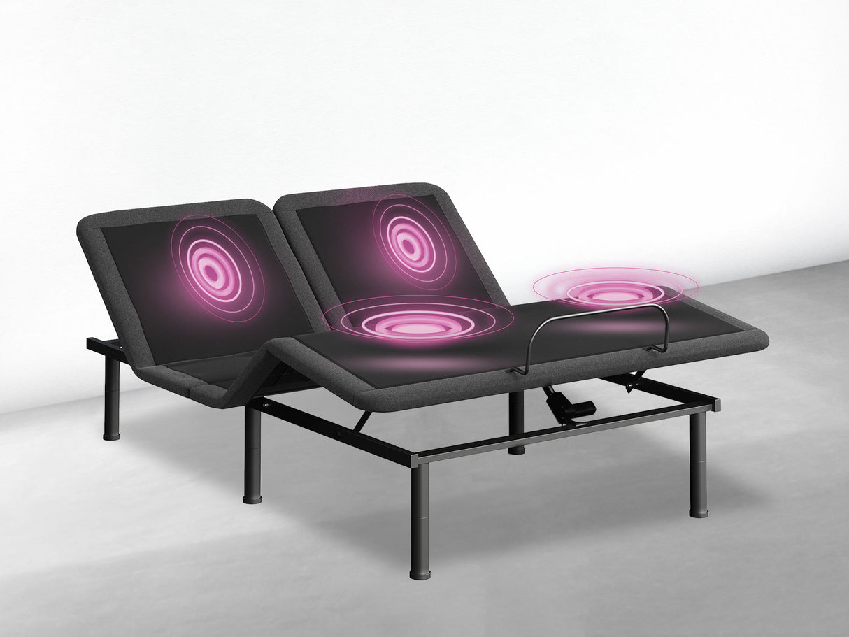 GoodVibeSleep - King Immersive Sound Adjustable Base - Black