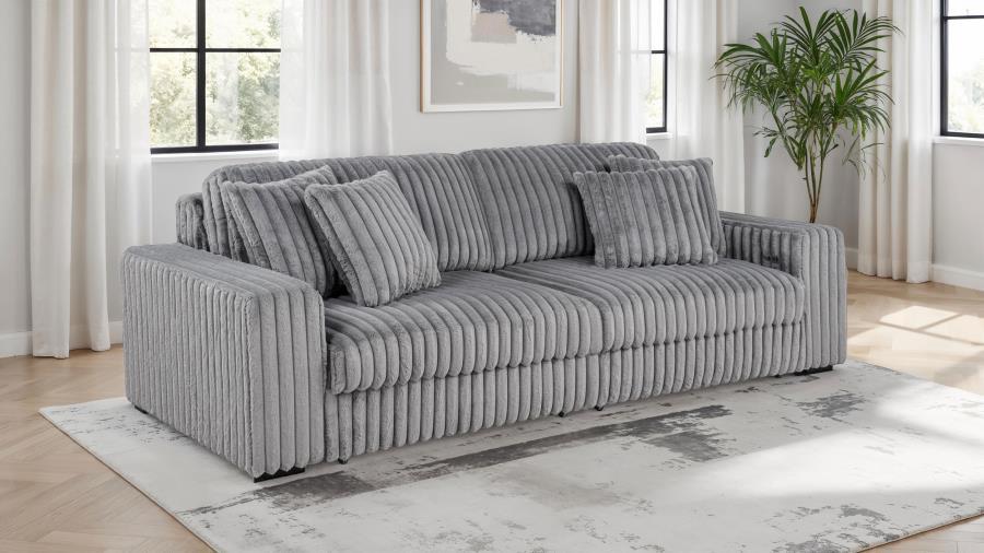 Jacana - Corduroy Upholstered Dual Power Chaise Sofa
