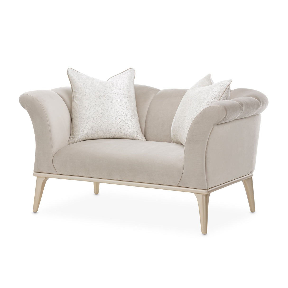Yvette - Chair And A Half - Porcini / Medium Champagne