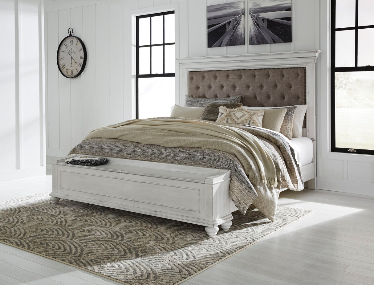 Kanwyn - Cama tapizada con paneles