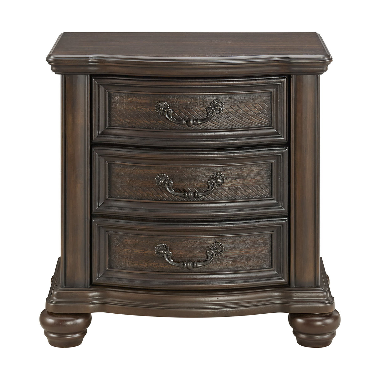 Brunswick - 2-Drawer Nightstand With USB - Mahogany