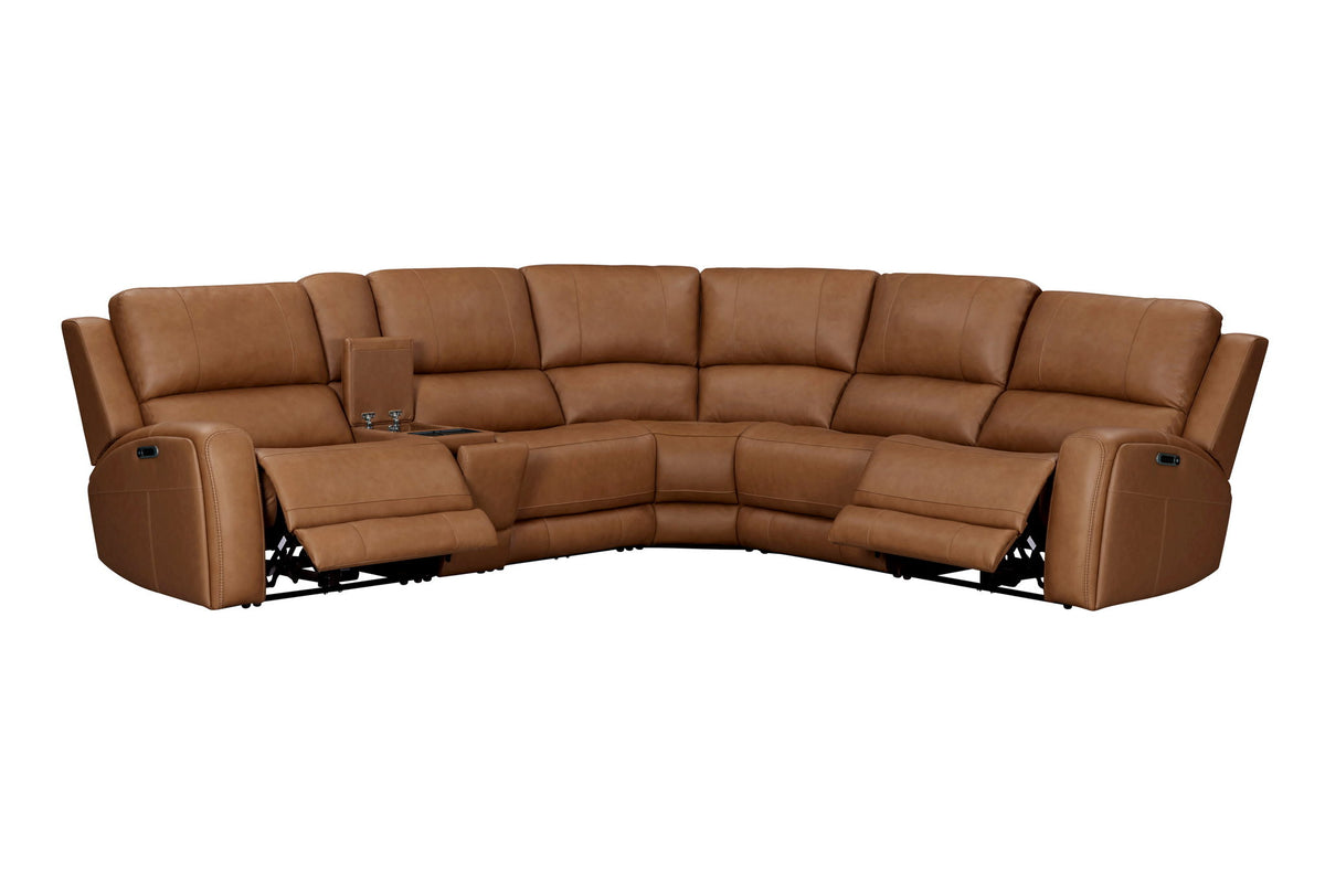 Seccional reclinable eléctrico Belmont - Zero Gravity con reposacabezas ajustables eléctricamente
