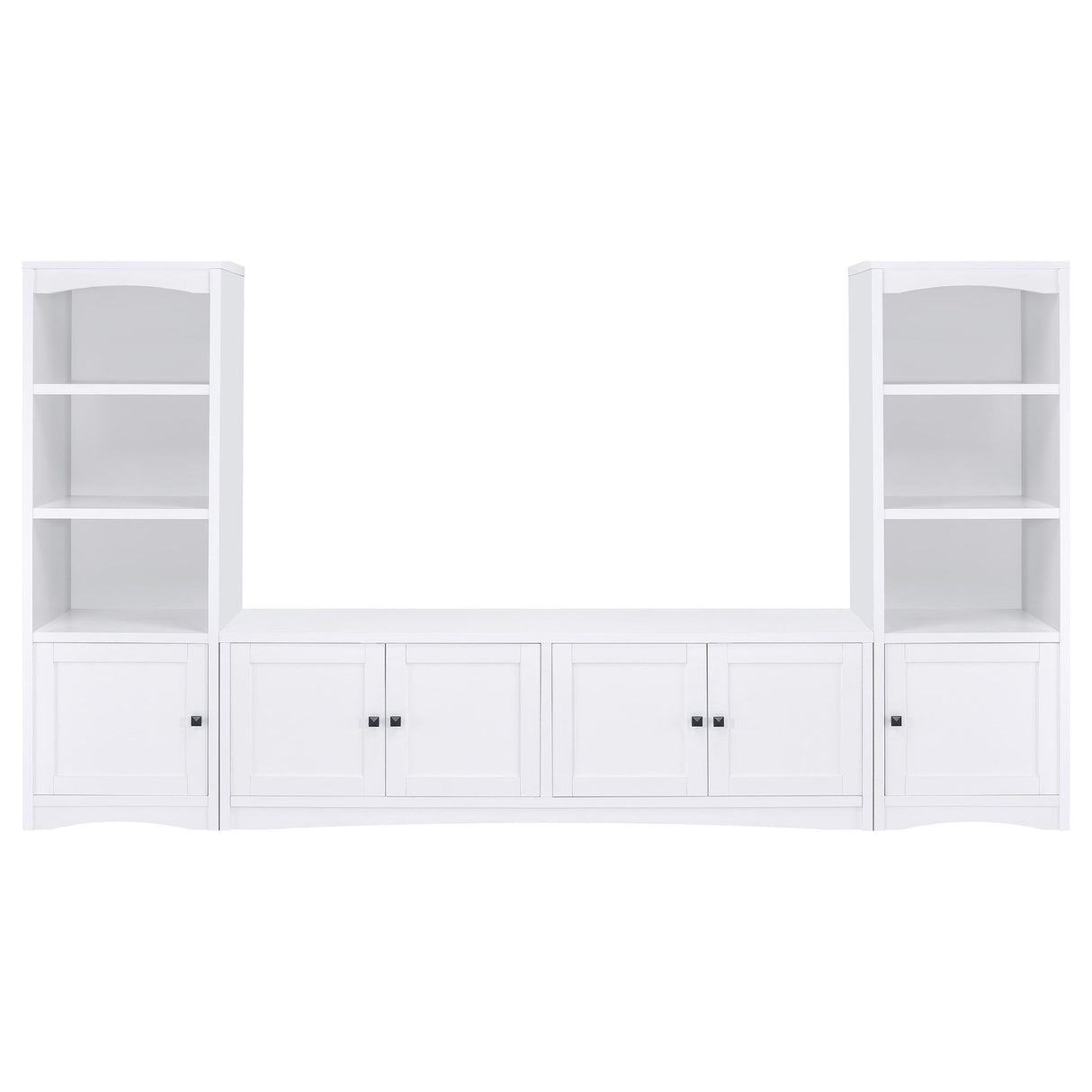 Laughlin - 3-piece Entertainment Center TV Stand - White