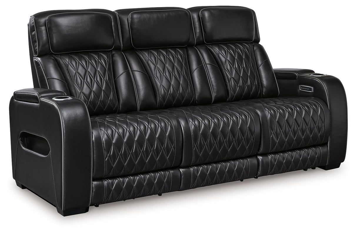 Boyington - 2 Pc. - Power Reclining Sofa And Loveseat - Black