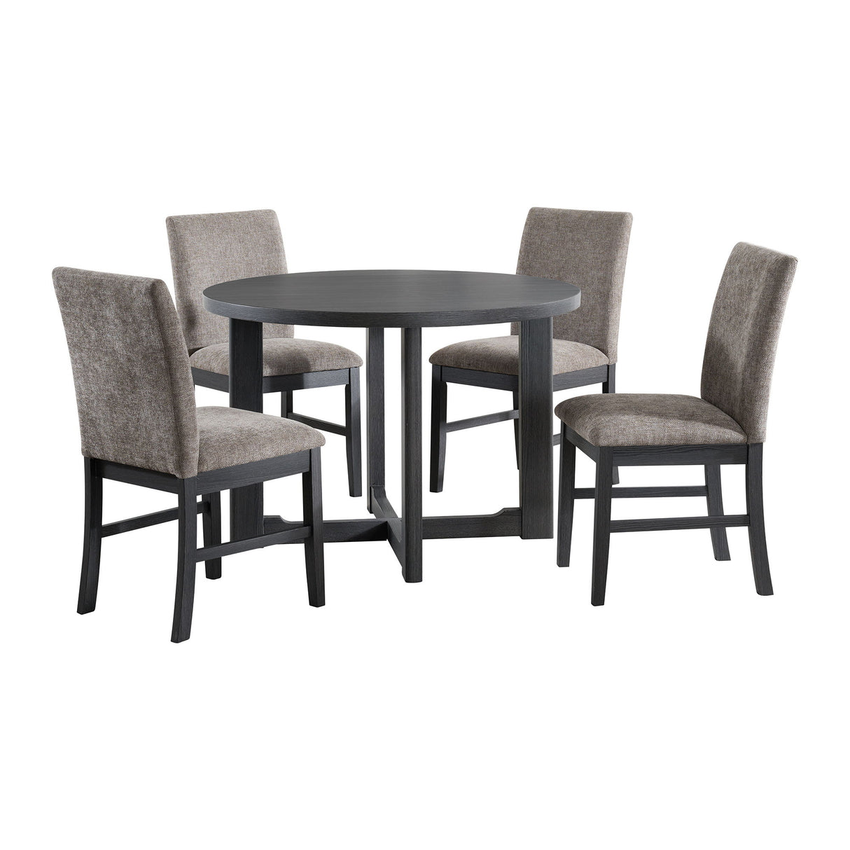 Wakefield - Juego de comedor de 5 piezas (Mesa y 4 sillas) - Espresso