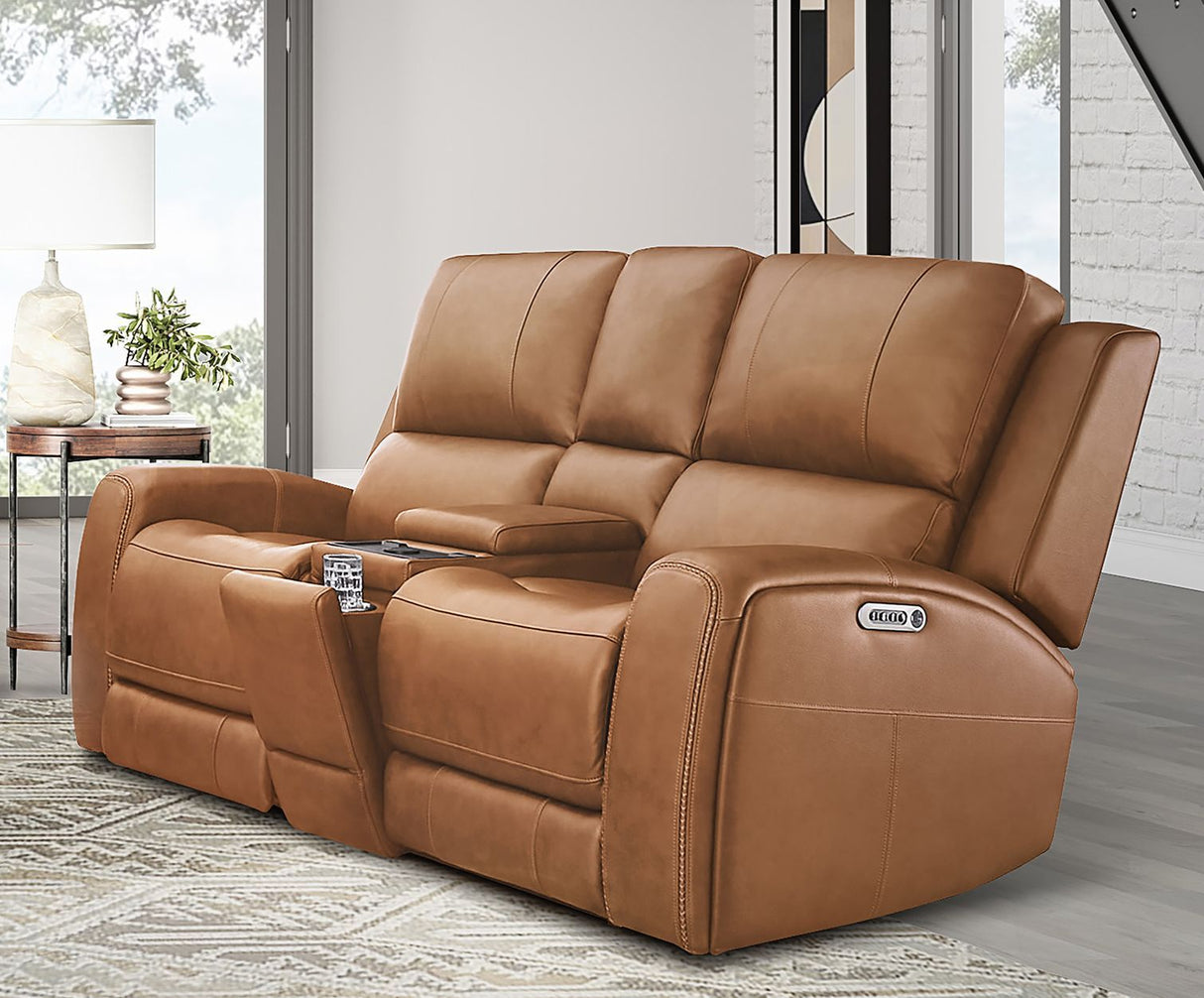 Belmont - Sofá Biplaza con Consola Reclinable de Gravedad Cero Eléctrico P3