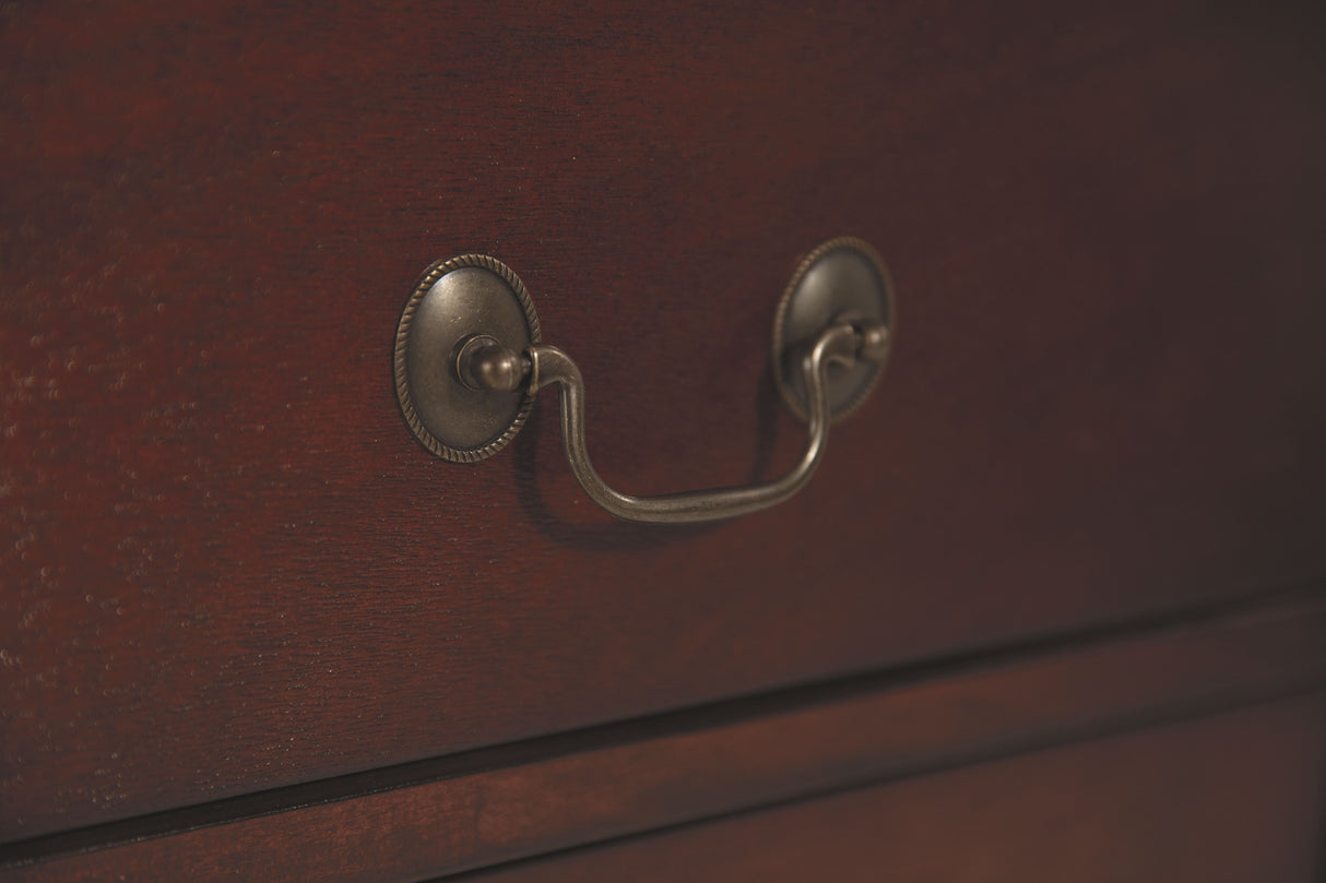 Alisdair - Two Drawer Night Stand - Reddish Brown