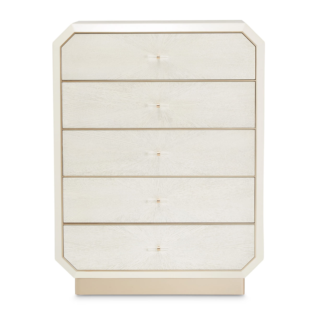 La Rachelle - 5-Drawer Chest - Champagne