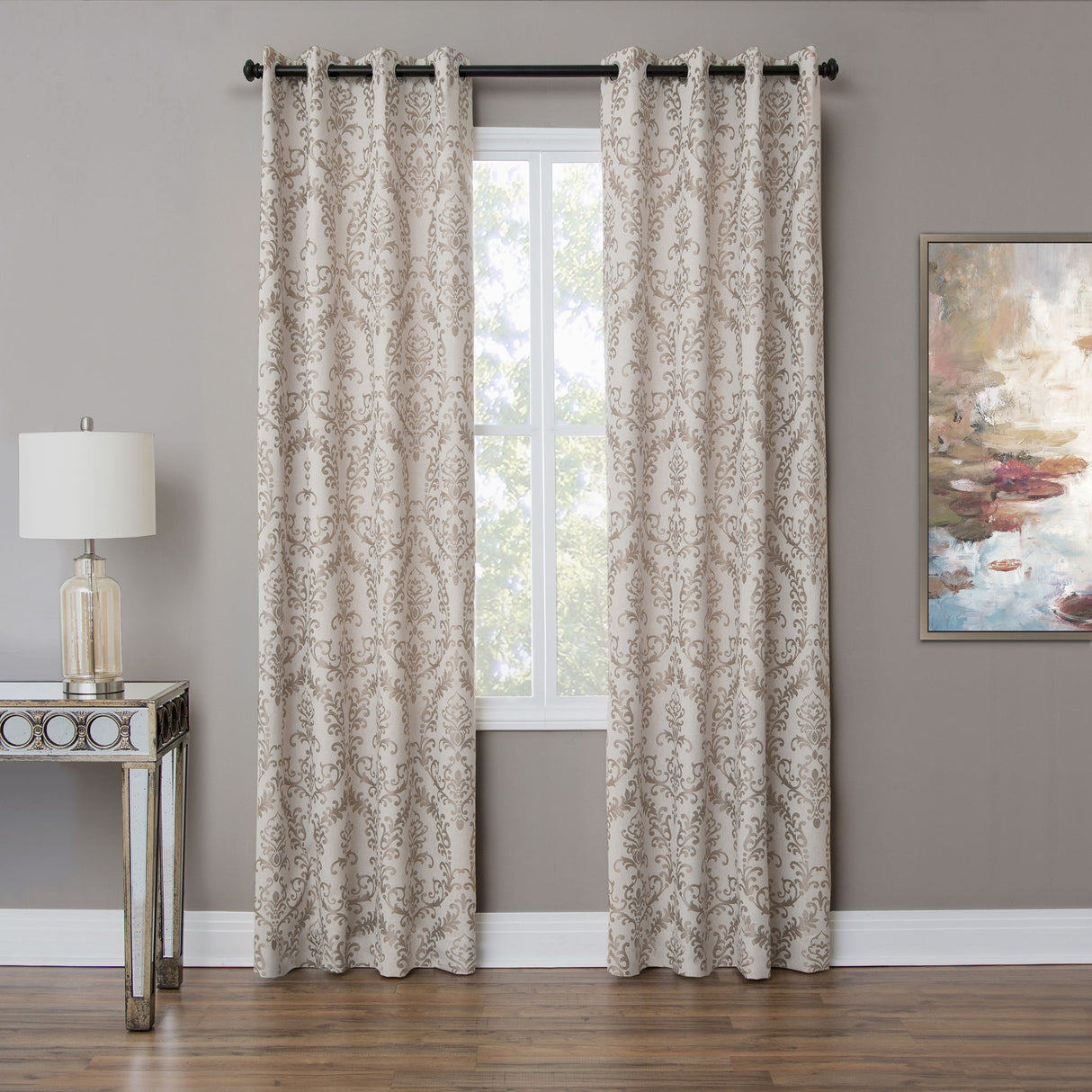 Atchinson - Grommet Top Panel Weighted Corners Window Treatment