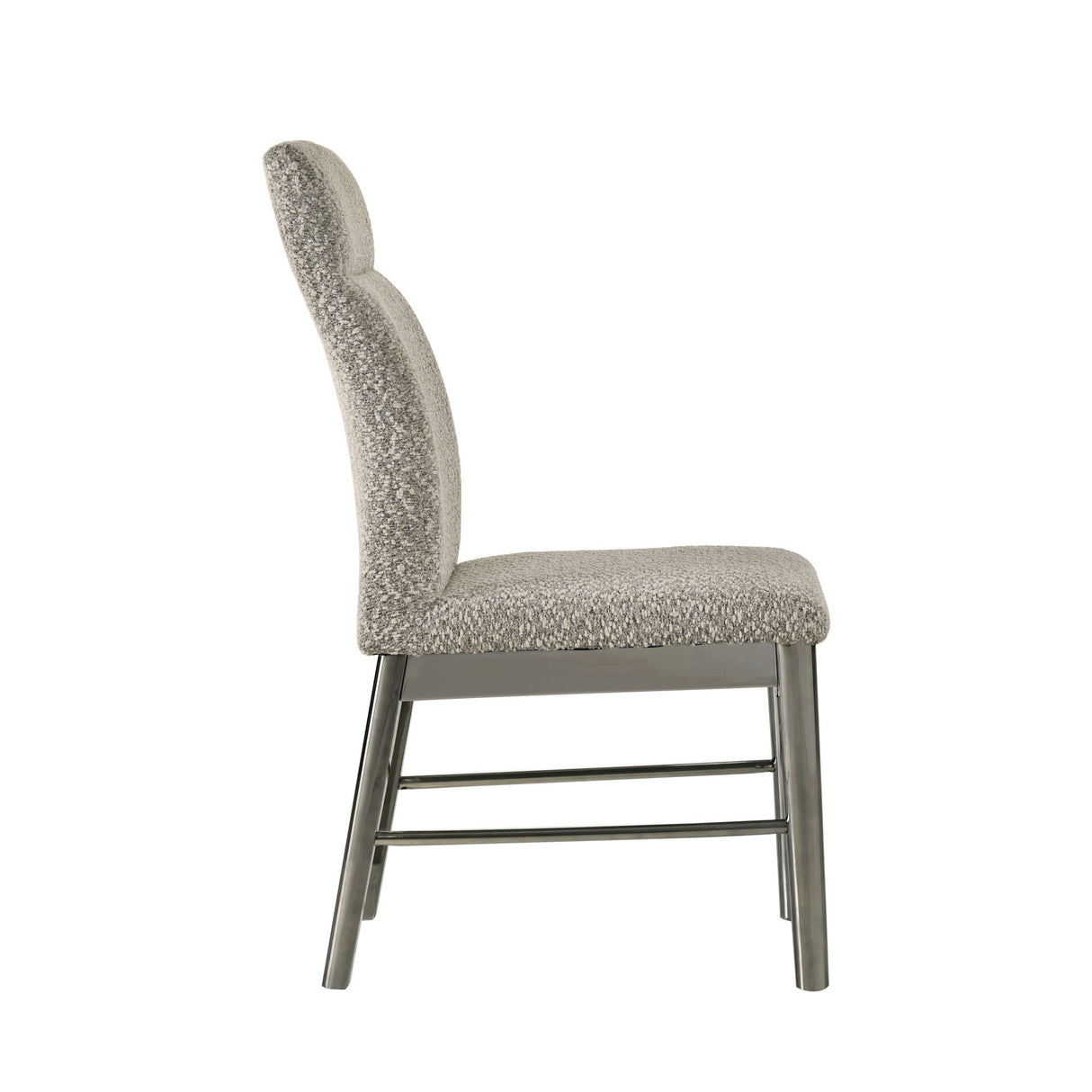 Lennox - Silla de comedor tapizada (juego de 2) - Gris
