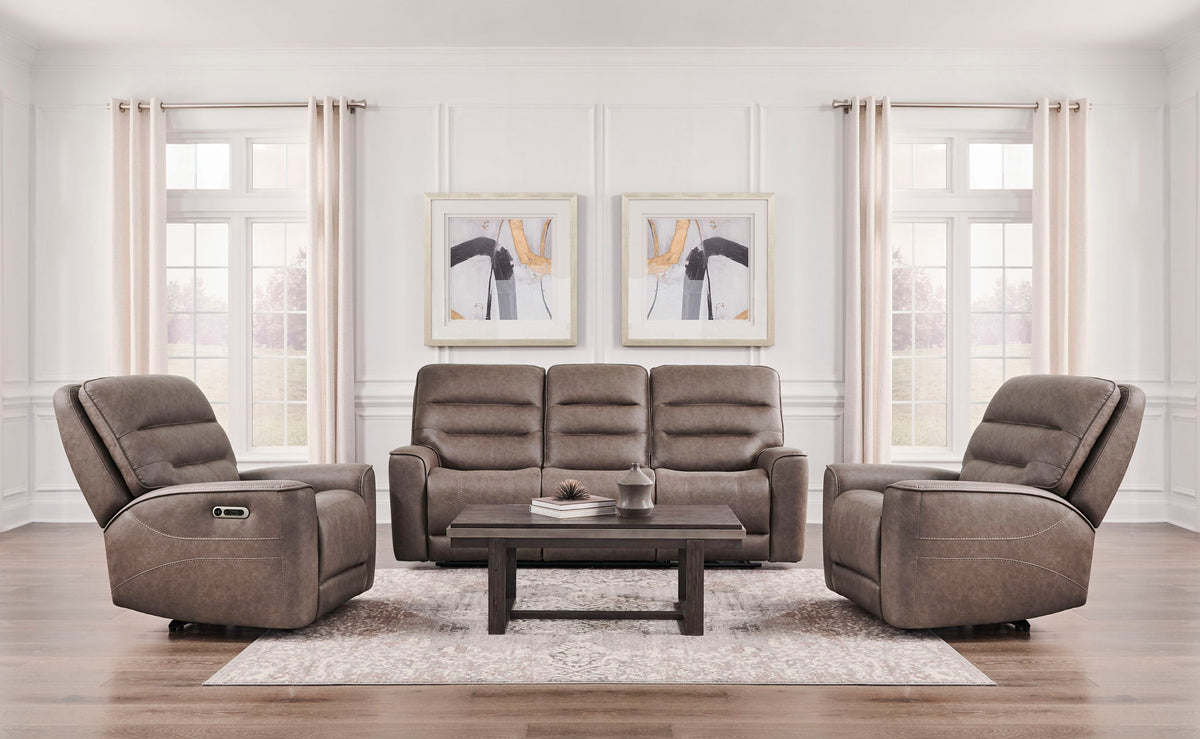 Lawson - Juego de sofá reclinable eléctrico