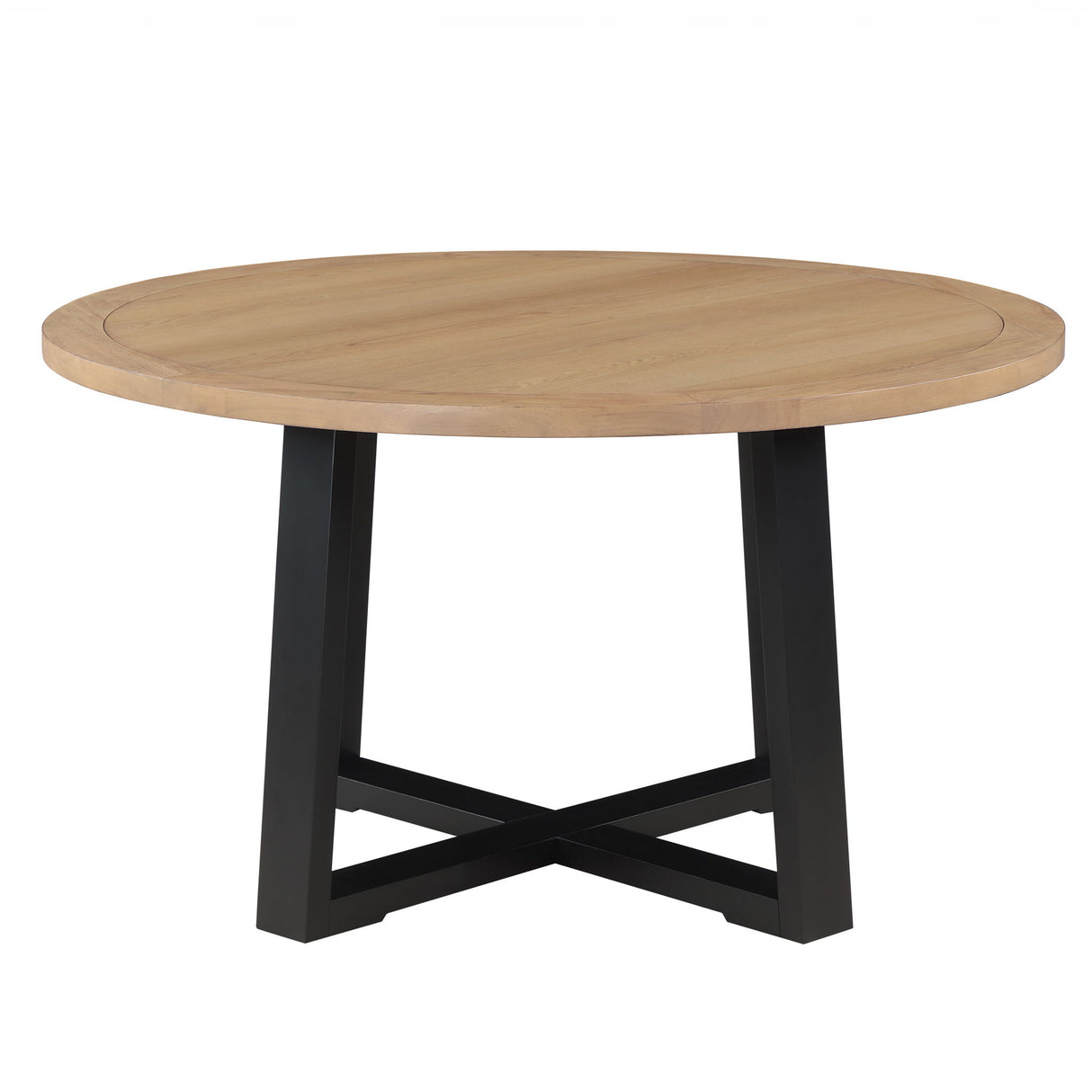 Magnolia - Juego de comedor redondo con mesa bicolor