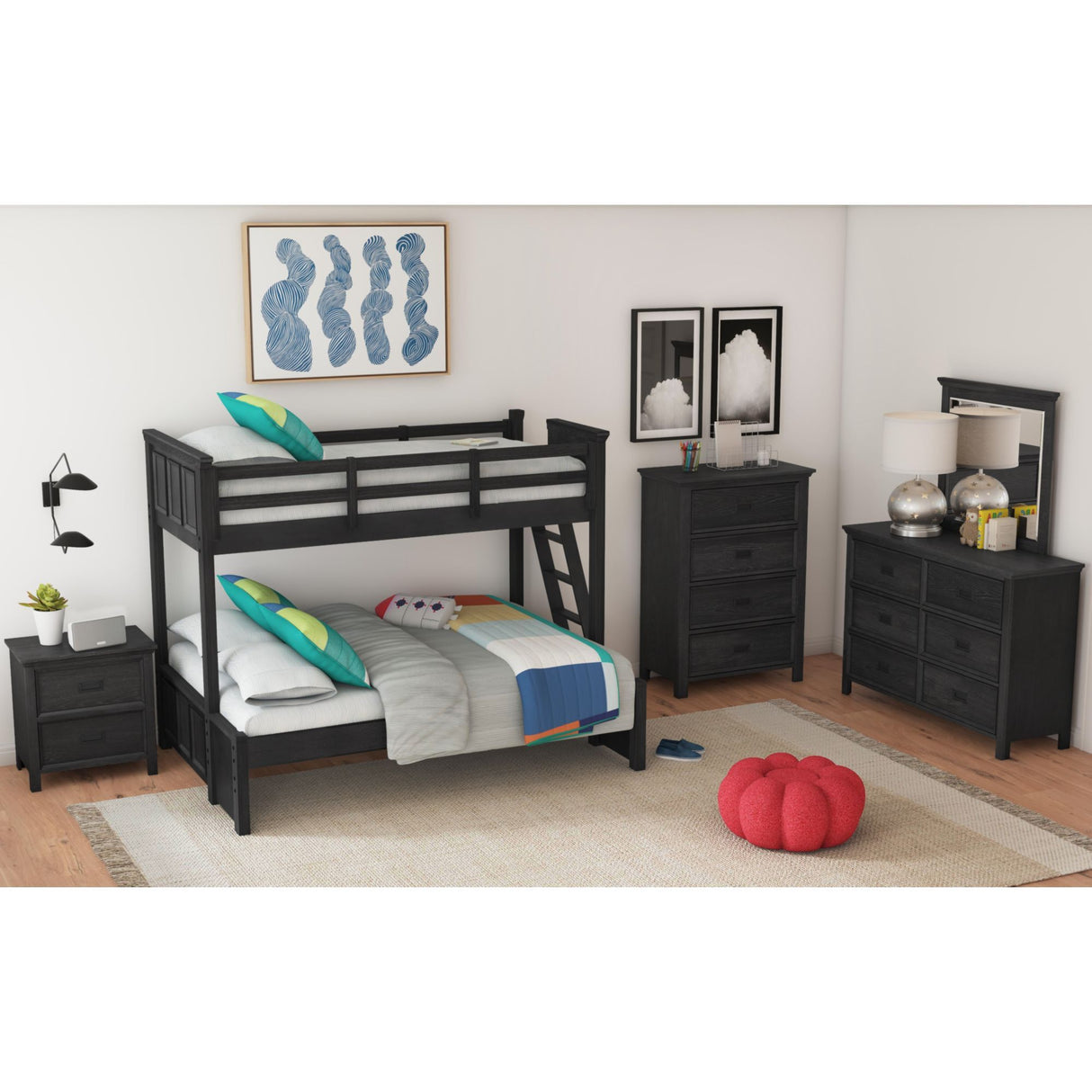 Hampton Kids - Bunk With Ladder Bedroom Set