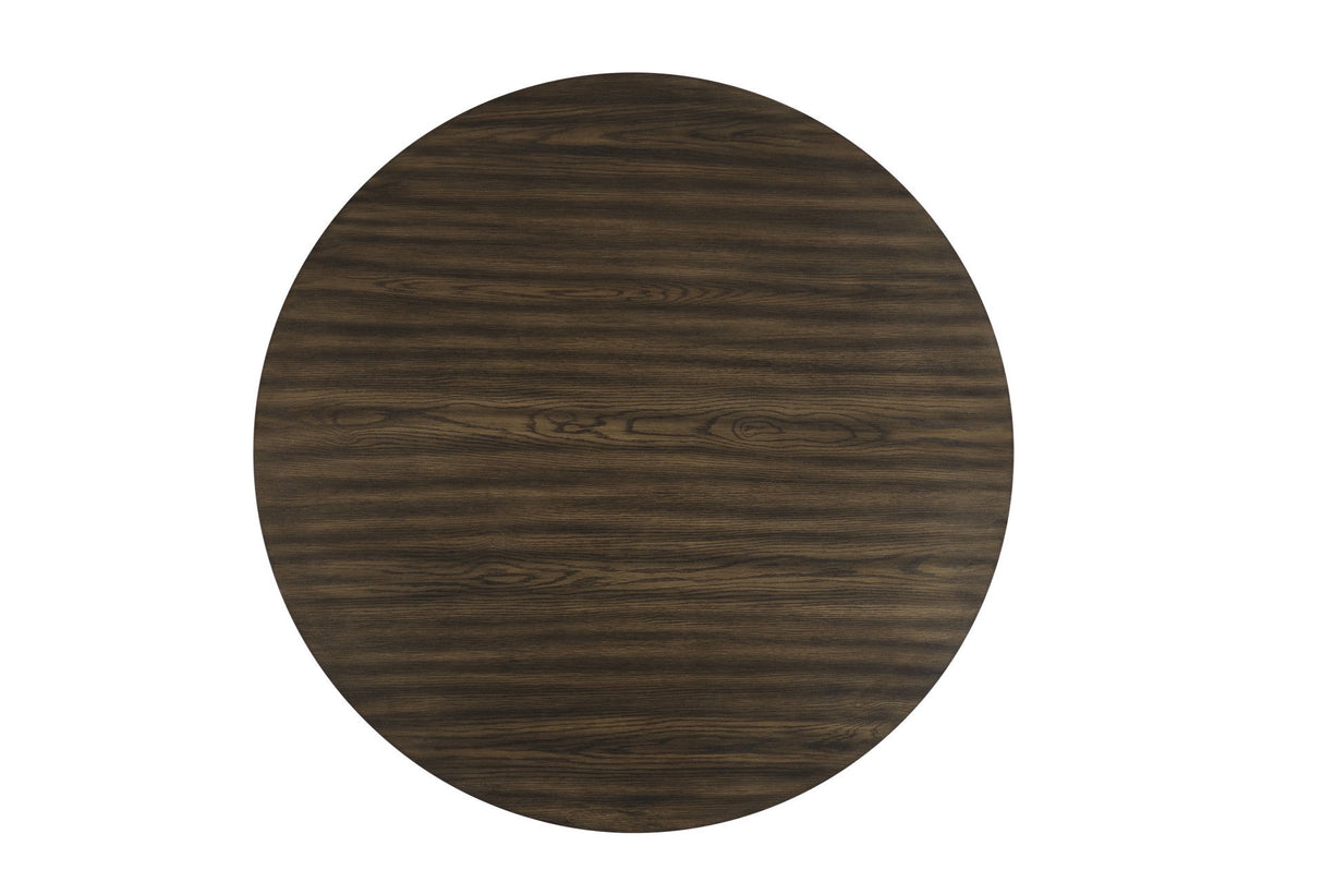 Cityscape - Mesa de comedor redonda - Marrón oscuro