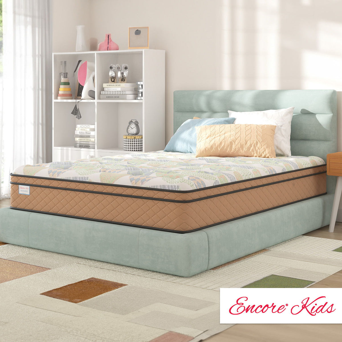 Encore Kids - Buckaroo Faux Euro Top Medium Mattress