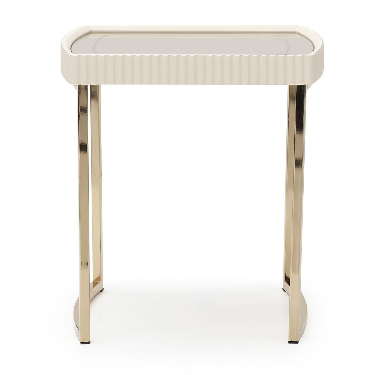 Lisbon - Side Table - Silken Matte Cream