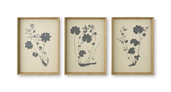 Huddwick - Wall Art Set (Set of 3) - Linen / Black
