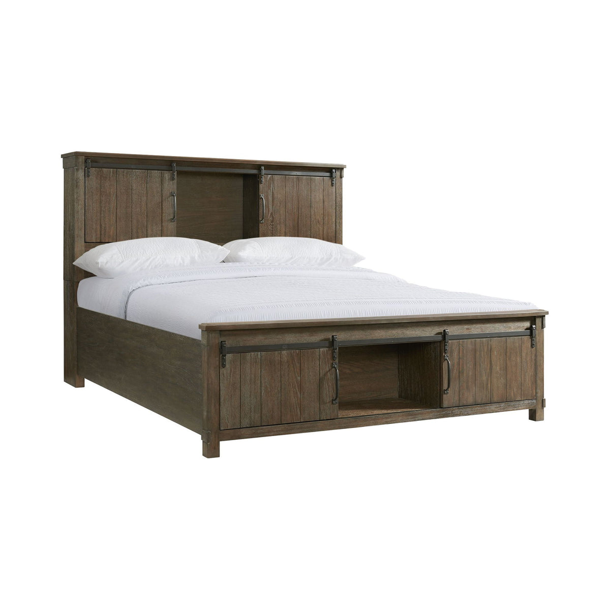 Scott - Cama de plataforma con almacenamiento