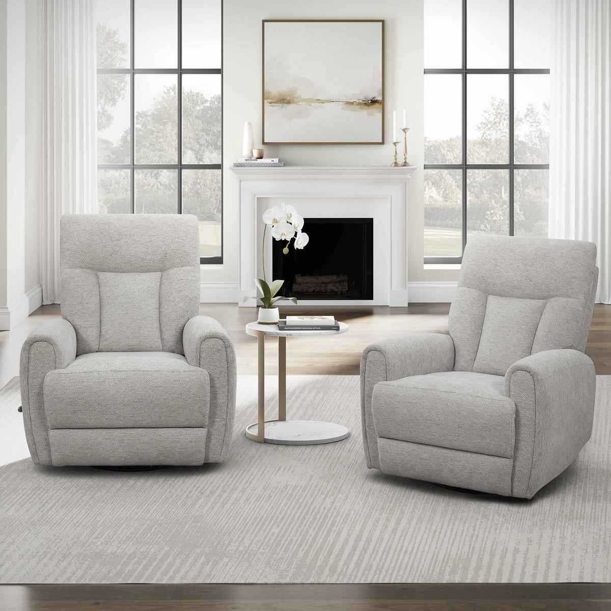 Natalia - Manual Swivel Glider Recliner (Set of 2)