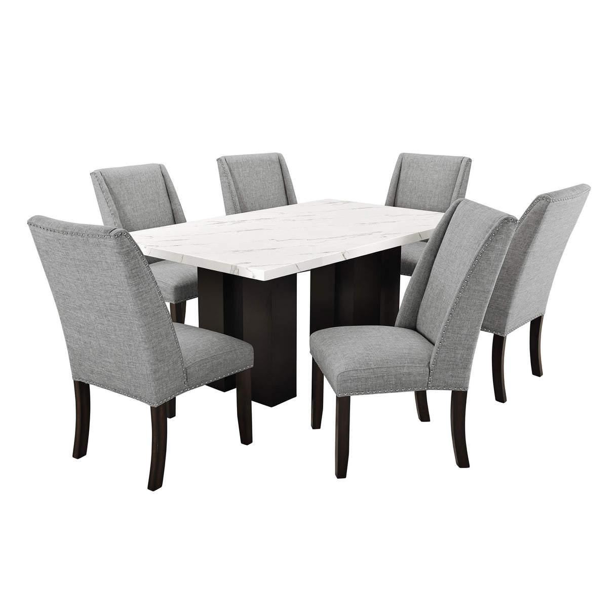 Faust - Mesa regulable / Base y tablero - Blanco