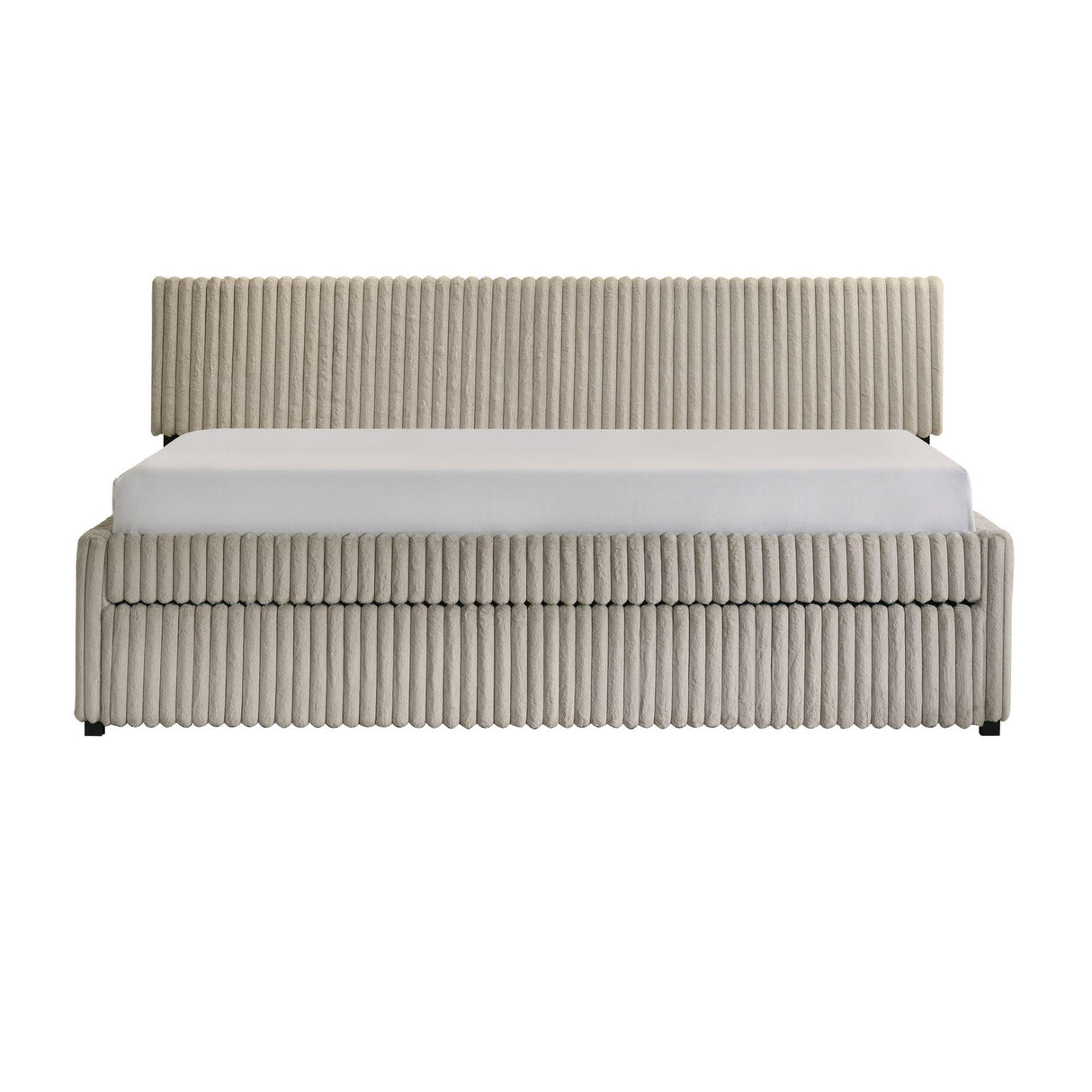 Arden - Twin Daybed With Trundle - Corduroy Beige alternate view 3