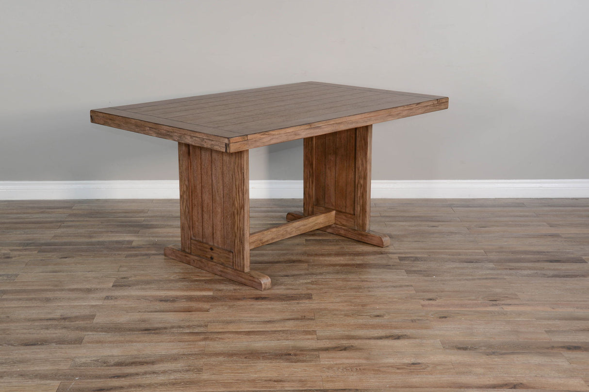Doe Valley - Mesa de comedor rectangular de madera - Buckskin