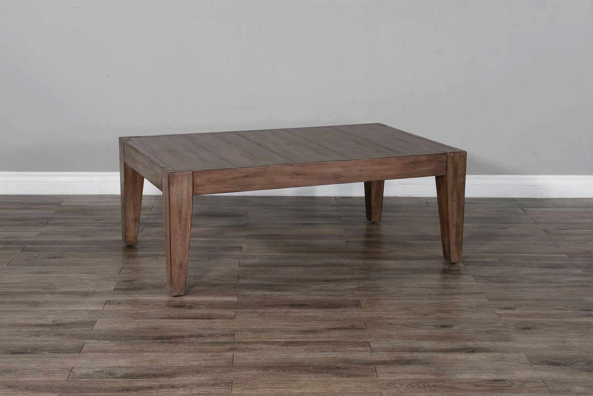 Doe Valley - Mahogany Wood Coffee Table - Taupe Brown