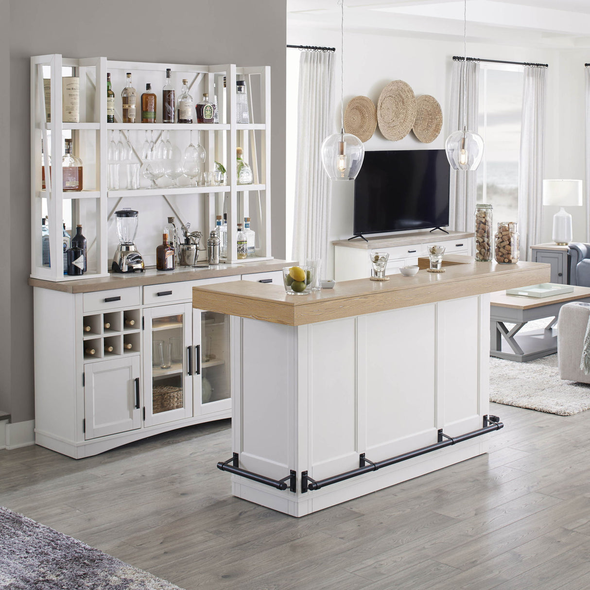 Americana Modern Dining - Bar With Quartz Insert - Cotton alternate view 4