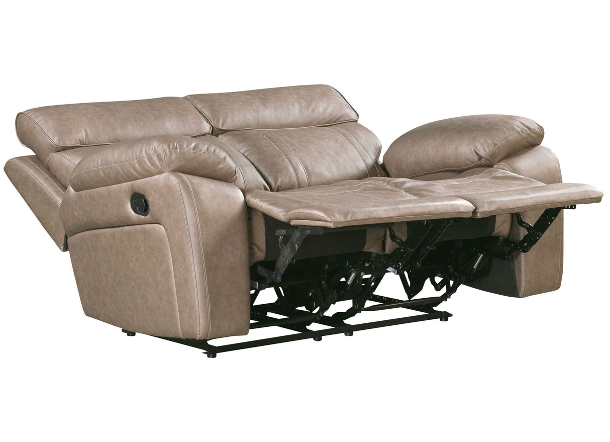 Theon - Sofá de dos plazas reclinable - Stokes Toffee