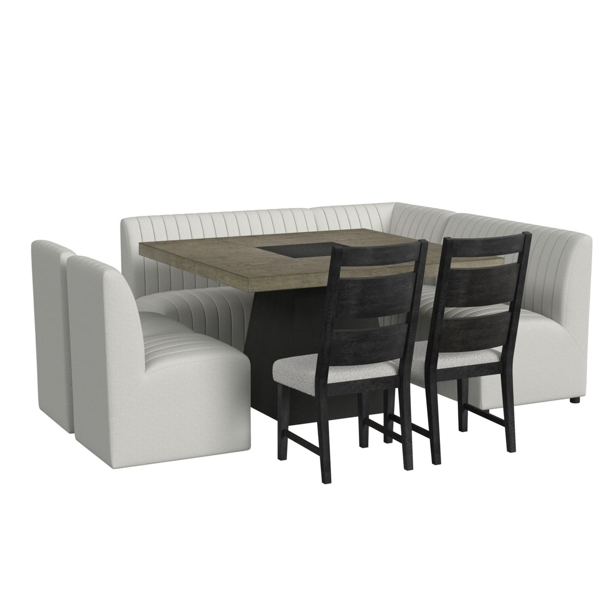 Jemma - Banco de comedor - Lino beige