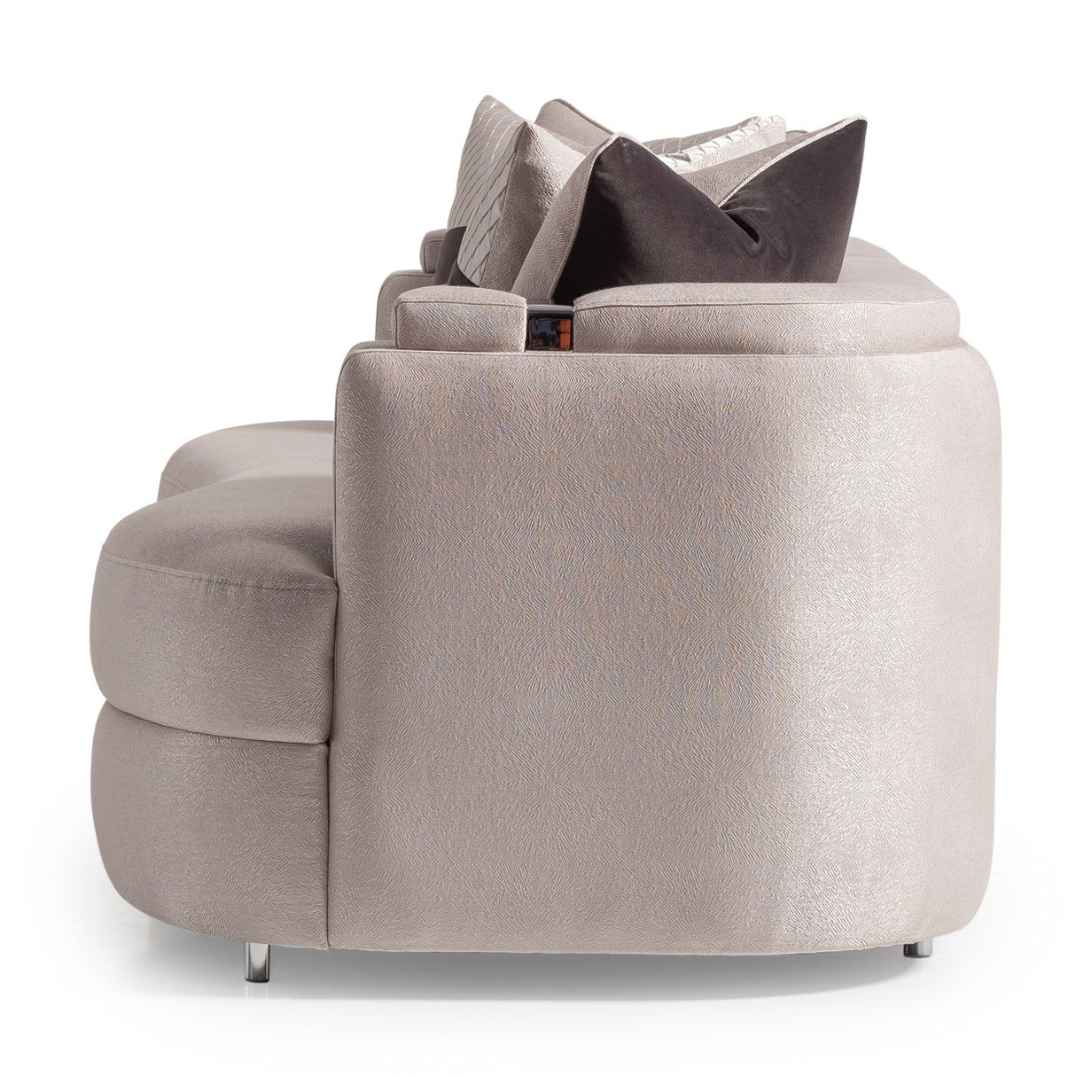 Carmela - Sofa - Zinc / Chrome