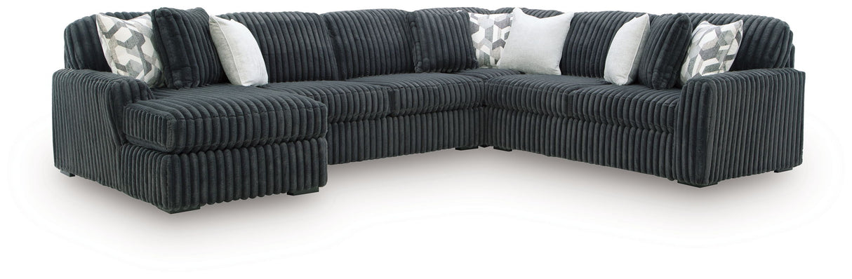 Midnight-Madness - 4 Piece Sectional