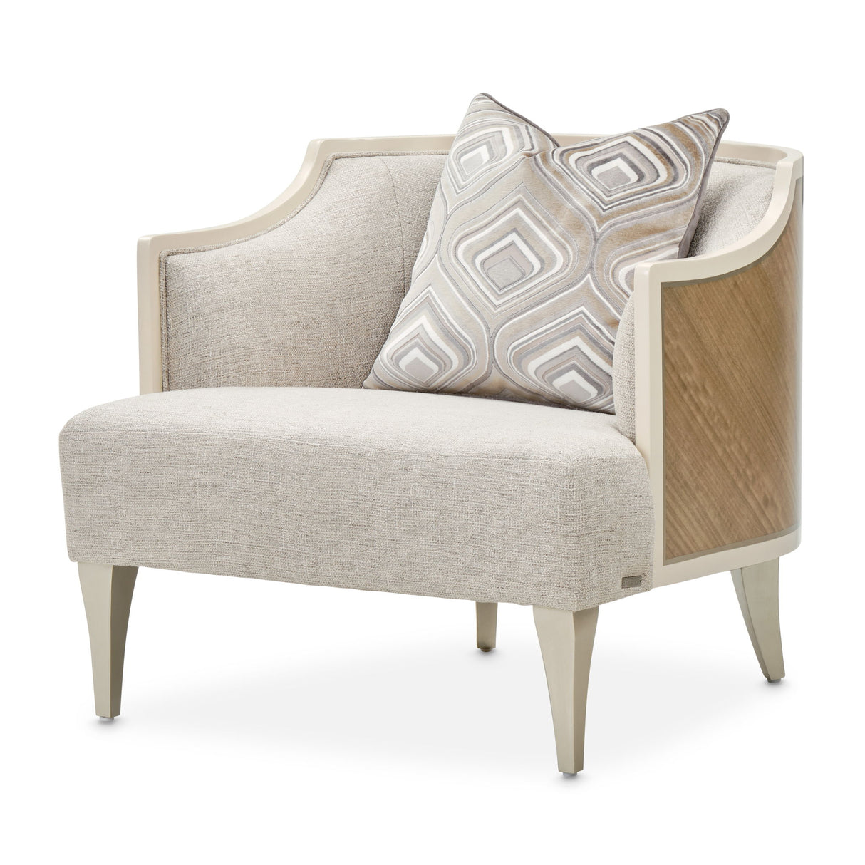 Camden Court - Accent Chair - Flax / Pearl