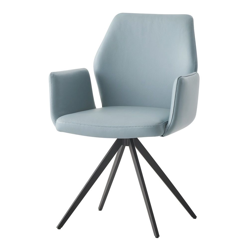 Segismunda - Silla Auxiliar Giratoria - Azul Claro y Negro