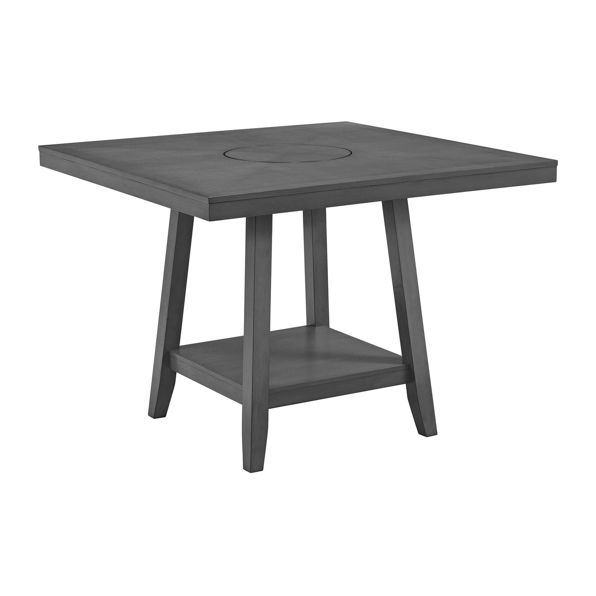Seneca - Mesa de Bar Cuadrada con Lazy Susan