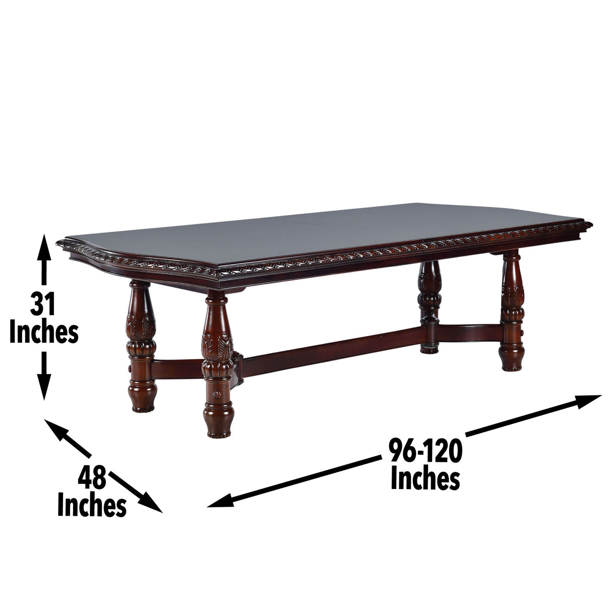 Antoinette - Ped Table With Leaf - Dark Brown alternate view 4