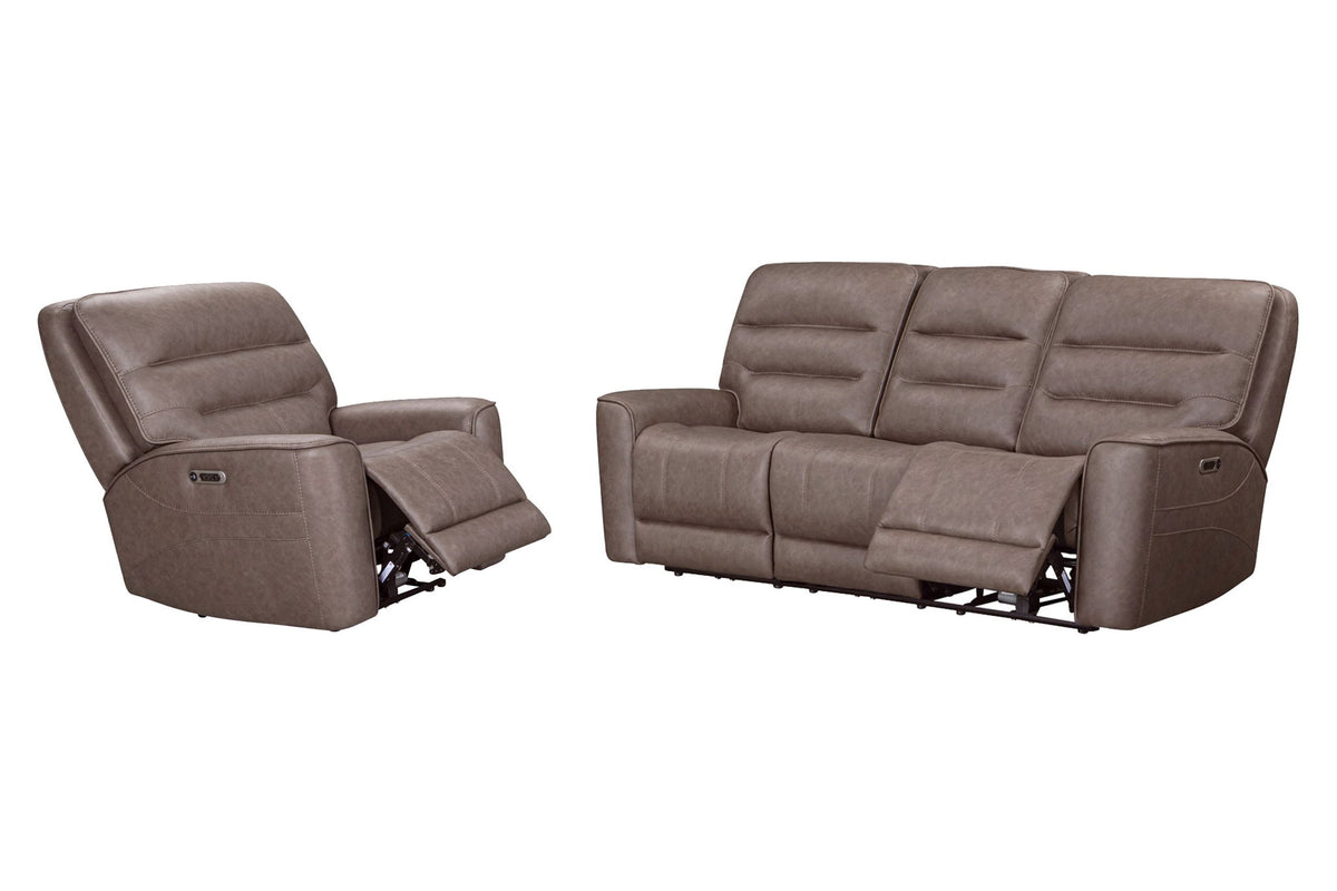 Lawson - Juego de sofá reclinable eléctrico