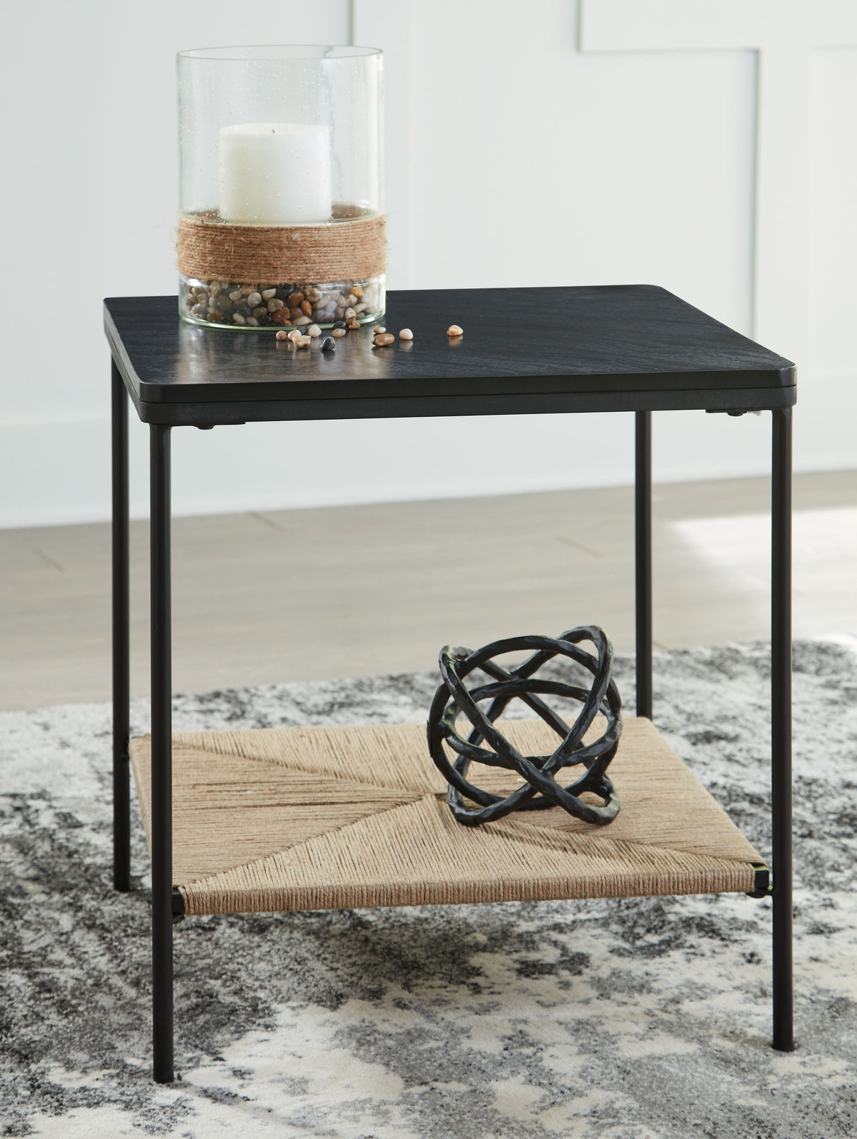 Minrich - Mesa auxiliar - Negro / Natural