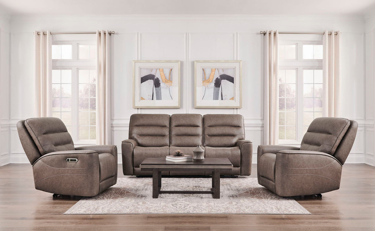 Lawson - Juego de sofá reclinable eléctrico