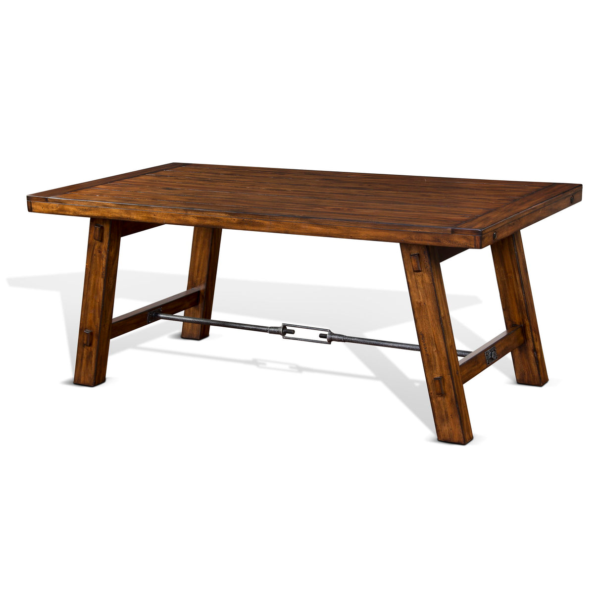 Tuscany - Dining Table With Turn Buckle - Vintage Mocha