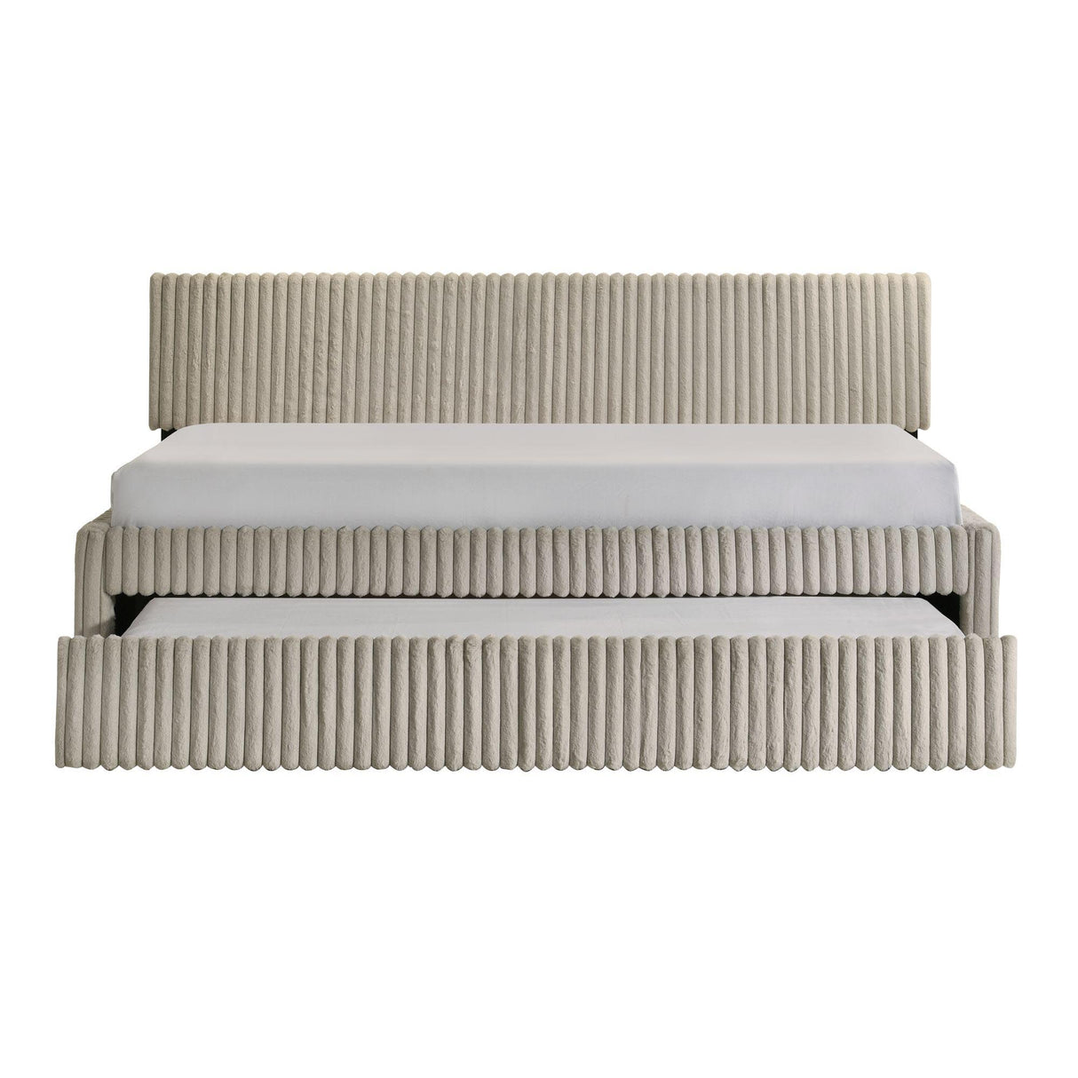 Arden - Twin Daybed With Trundle - Corduroy Beige alternate view 4