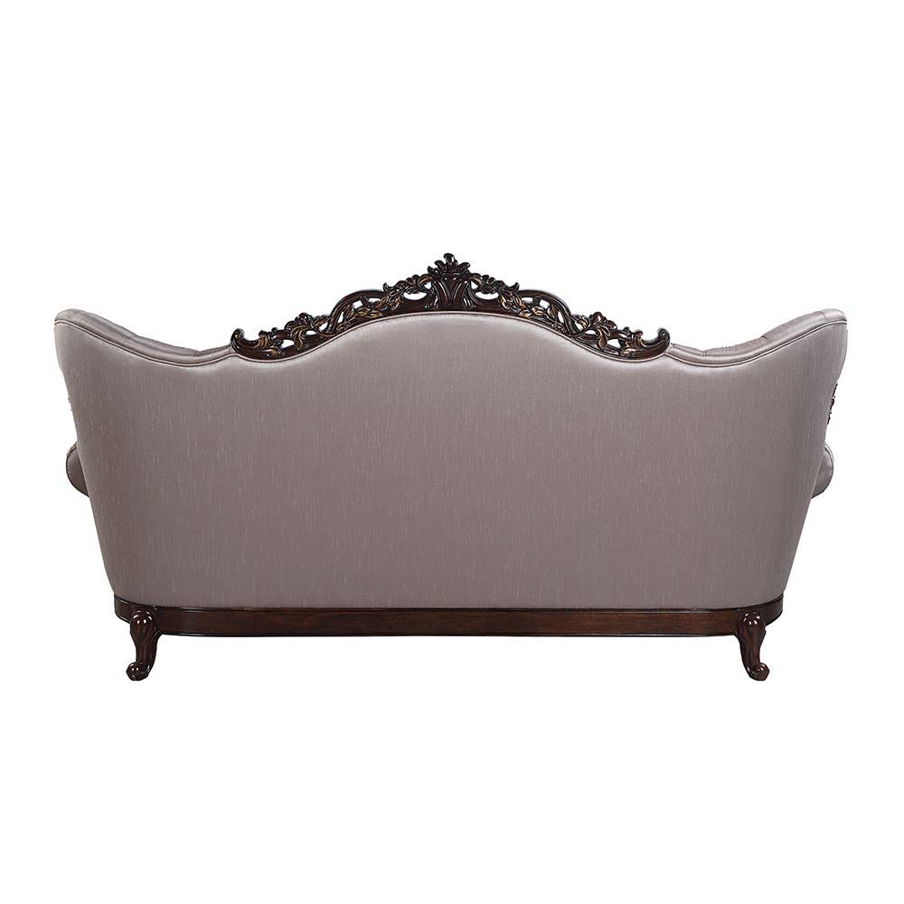 Benbek - Sofa - Fabric & Antique Oak Finish