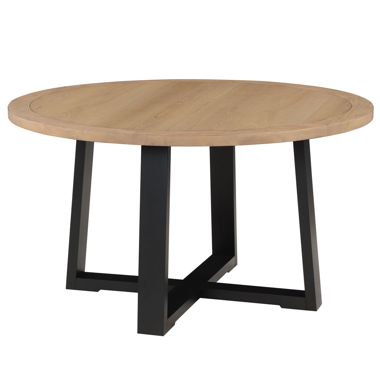 Magnolia - Juego de comedor redondo con mesa bicolor